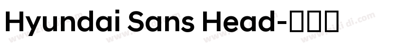 Hyundai Sans Head字体转换